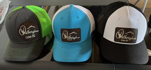 Laser engraved leather patches