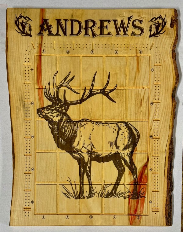 Cross cribbage board CNC